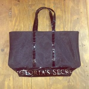 Large Victoria Secret black mesh bag